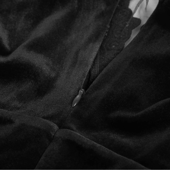 GRACE KARIN Women Sleeveless Lace Patchwork Deep V-Neck A Line Flared Dress - Picture 16 of 16